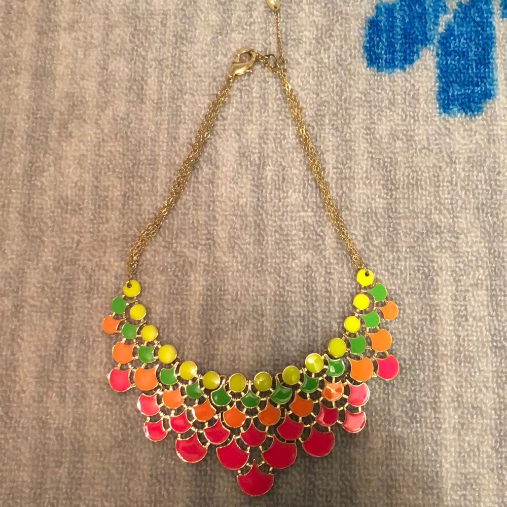 Neon/Gold Necklace